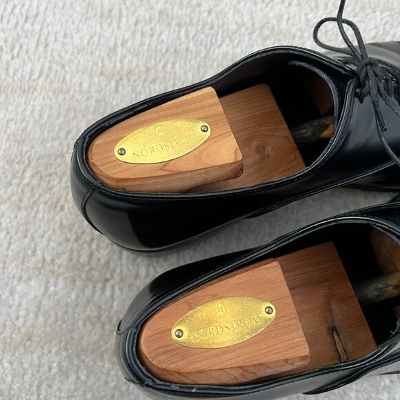Bally Treny 1 Black Leather Cap Toe Oxford Dress Shoes 8.5 Made in Italy main image 6